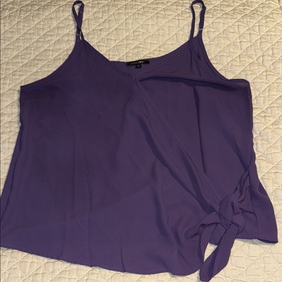 Papermoon Tops - Papermoon Purple Wrap Tie Cami